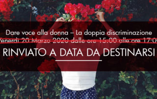 Dare voce alla donna – La doppia discriminazione