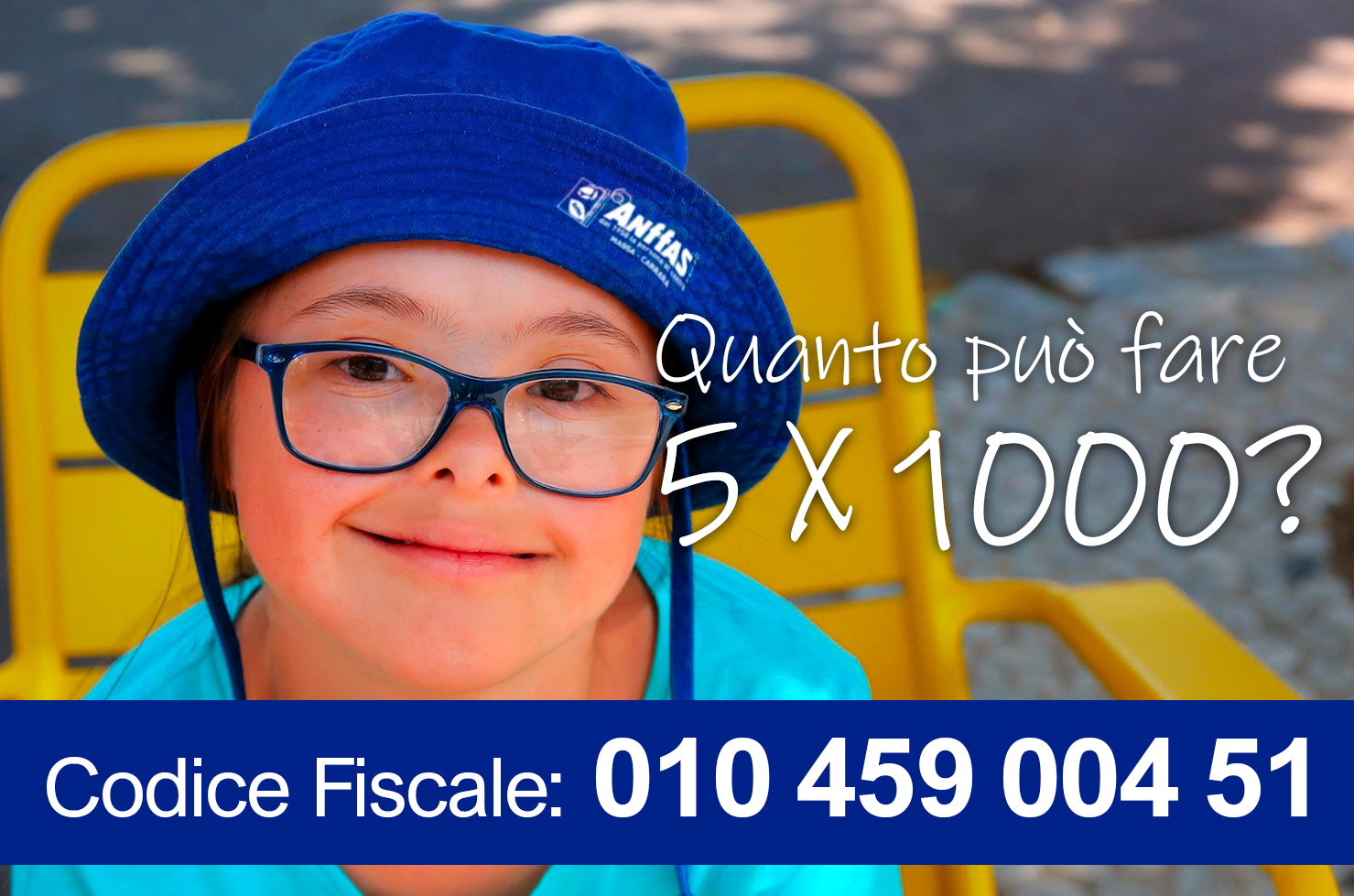 Destina il tuo 5 x 1000 a Anffas Massa Carrara