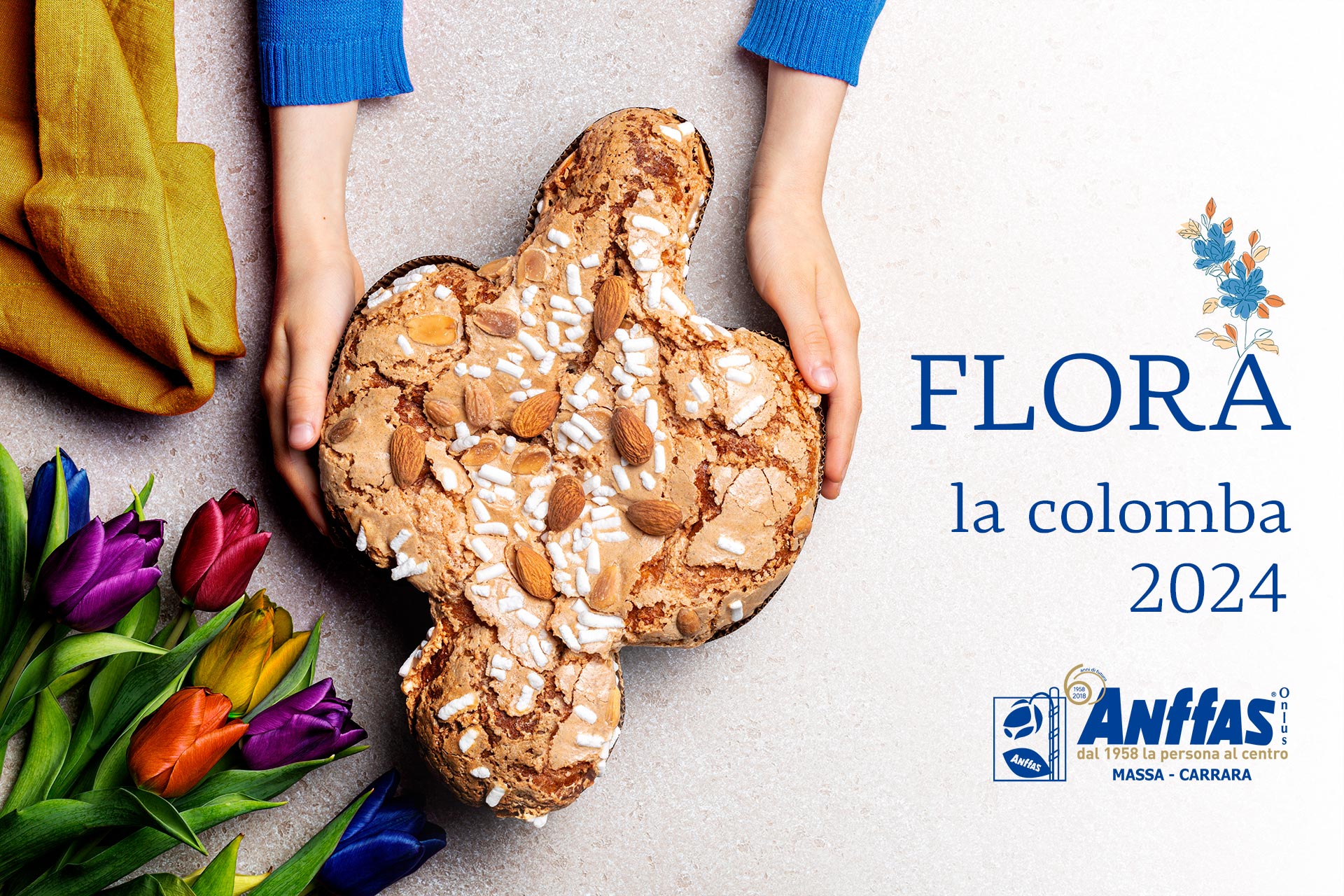 Flora - la colomba pasquale Anffas MS 2024