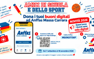 Amici di Scuola e dello Sport 2026: dona i tuoi Buoni Esselunga ad Anffas Massa Carrara